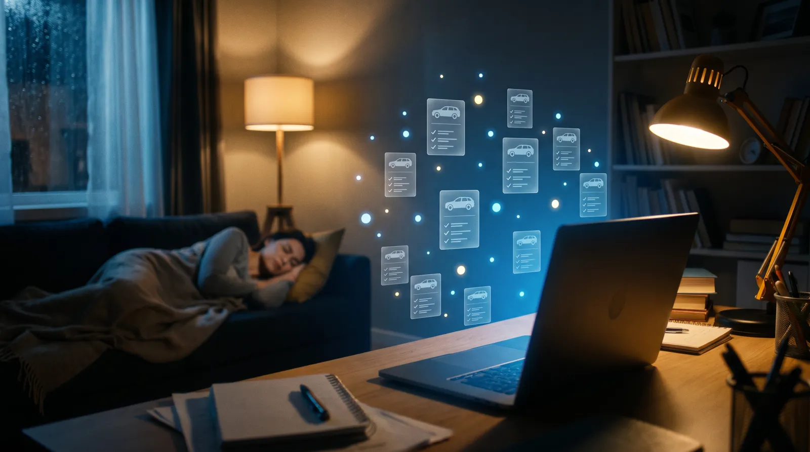 An always-on AI agent monitoring car listings overnight